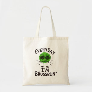 Vegane Brüssel-Sprossen Tragetasche