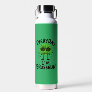 Vegane Brüssel-Sprossen Trinkflasche