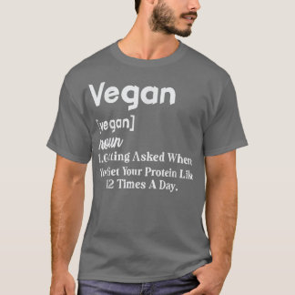 Vegane Definition Funny Vegetarian Pflanze Lover T-Shirt
