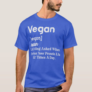 Vegane Definition Funny Vegetarian Pflanze Lover T-Shirt