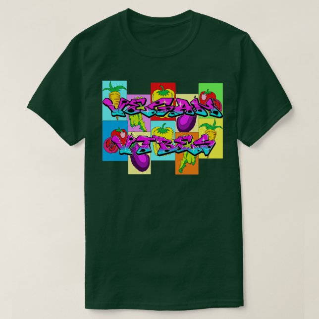 Vegane Durchstechflaschen 2 T-Shirt (Design vorne)