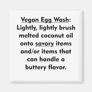 Vegane Ei-Wäsche - wohlschmeckend Magnet