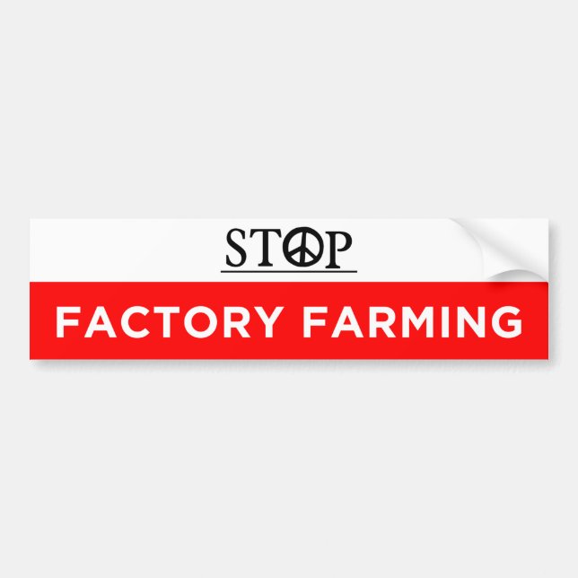 vegane Einstellung der betrieblichen Landwirtschaf Autoaufkleber (Vorne)