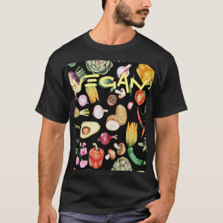 Vegane Erklärung ethischer Art lebendes Gemüse T-Shirt