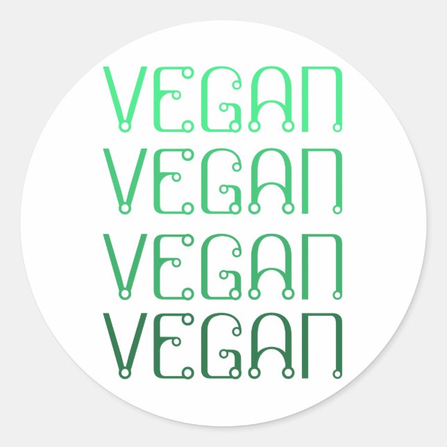 Vegane Etiketten und Aufkleber (Vorderseite)
