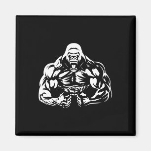 Vegane Fitness Gorilla Workout Apparel Erwachsene Magnet