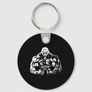 Vegane Fitness Gorilla Workout Apparel Erwachsene Schlüsselanhänger