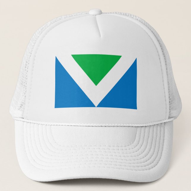 Vegane Flagge Truckerkappe (Vorderseite)