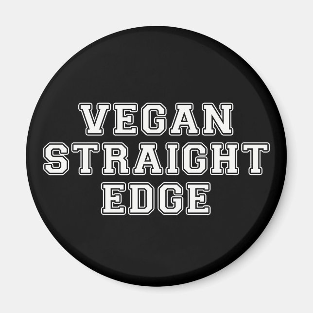 Vegane gerade Kante Magnet (Vorne)