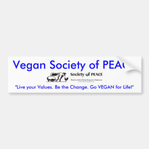 Vegane Gesellschaft des Autoaufkleber