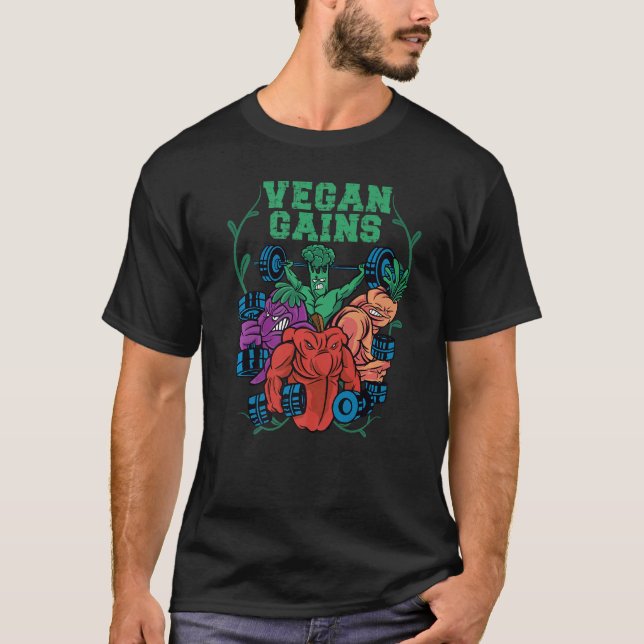Vegane Gewinne Vegane Fitness T-Shirt (Vorderseite)