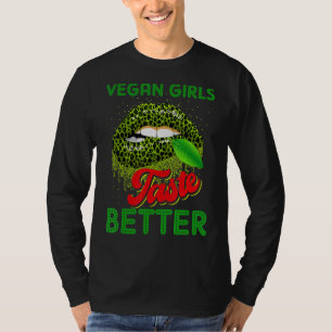Vegane Girls Gutes Mund Veggie Gemüse T-Shirt