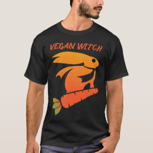 Vegane Hexenkaninchen Karotte Tierrechte T-Shirt
