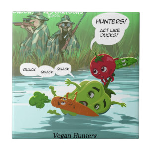 Vegane Jäger Lustig Fliese