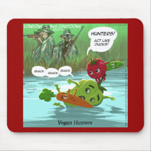 Vegane Jäger Lustig Mousepad