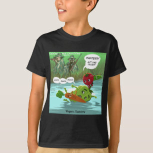 Vegane Jäger Lustig T-Shirt