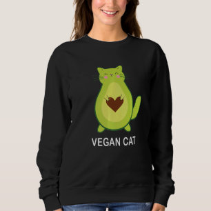 Vegane Katze Vegetarische Katze Avocato Avocat Avo Sweatshirt