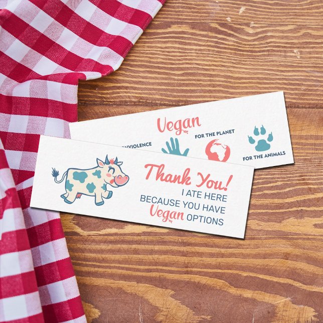 Vegane Kontaktaufnahme Vielen Dank Mini Visitenkarte (Von Creator hochgeladen)
