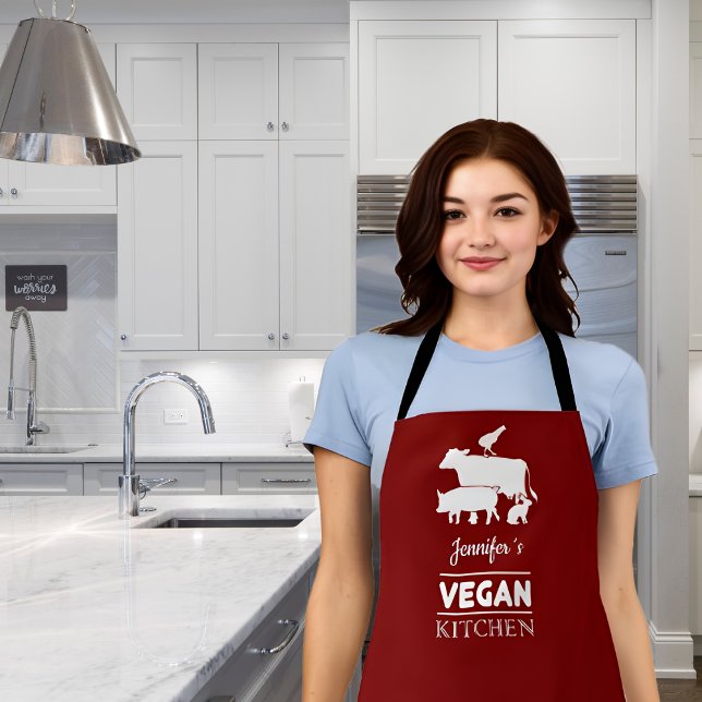 Vegane Küche (mit Ihrem Namen) Schürze (Von Creator hochgeladen)