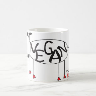 Vegane Kuh-Tasse Kaffeetasse