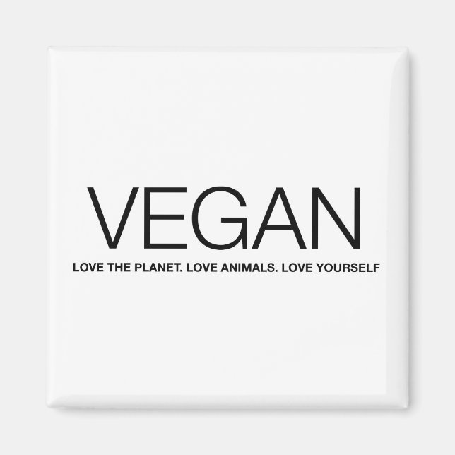 VEGANE Liebe Magnet (Vorne)