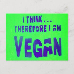 Vegane Liebe Tiere essen Pflanze Postkarte