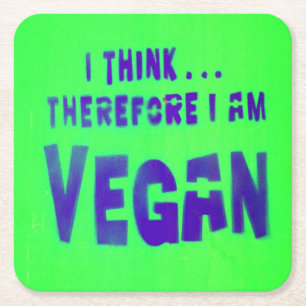 Vegane Liebe Tiere Essen Pflanzen Rechteckiger Pappuntersetzer