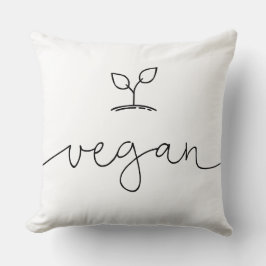 Vegane minimalistische Hintergrundfarbe Kissen