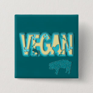 Vegane Papierausschnitt Button