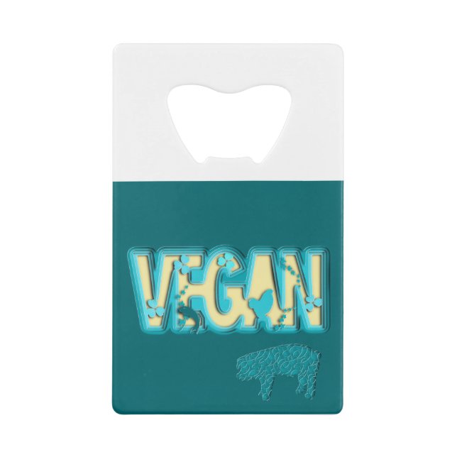 Vegane Papierausschnitt Geldbeutel Flaschenöffner (Vorderseite)