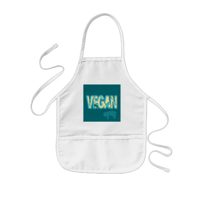 Vegane Papierausschnitt Kinderschürze (Vorne)