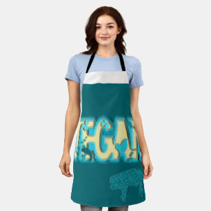 Vegane Papierausschnitt Schürze