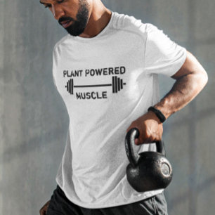 Vegane pflanzliche Muskelgewichte Vegetarisch T-Shirt