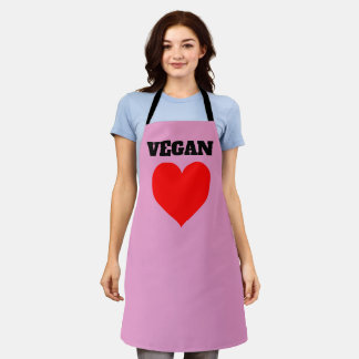 VEGANE PINK KÜCHENSCHÜRZE SCHÜRZE