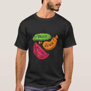 Vegane Power Vegetarier Sei Veggie Vegan Geh Vegan T-Shirt