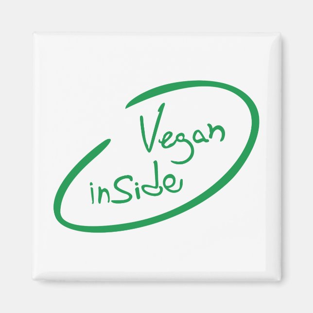 Vegane Produkte Magnet (Vorne)