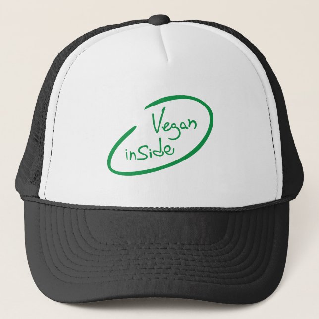 Vegane Produkte Truckerkappe (Vorderseite)