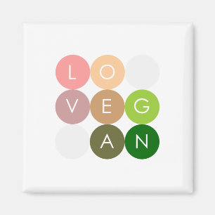 Vegane Punkt-Liebe Magnet