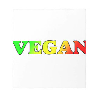 Vegane Rasta Notizblock