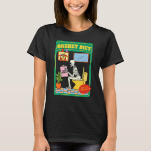 Vegane Rezepte für die Casket-Ernährung Skelly-Pla T-Shirt