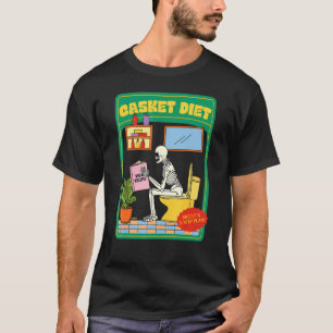 Vegane Rezepte für die Casket-Ernährung Skelly-Pla T-Shirt