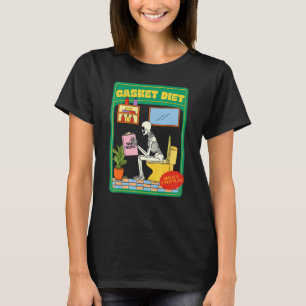 Vegane Rezepte für die Casket-Ernährung Skelly-Pla T-Shirt