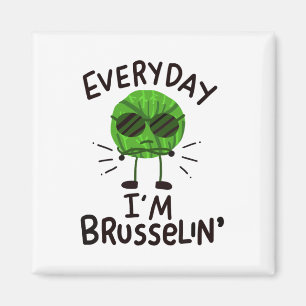 Vegane Rosenkohl Magnet