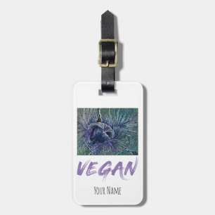 Vegane Rote-Rüben-Vintage-Geschenke Gepäckanhänger
