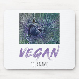 Vegane Rote-Rüben-Vintage-Geschenke Mousepad