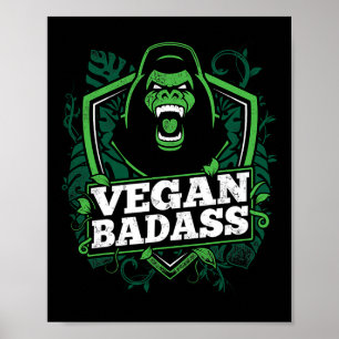 Vegane schlechte Fitness Gorilla Bodybuilding Best Poster