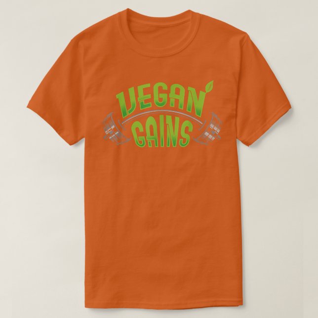 Vegane Schmerzen Muskeln Bodybuilder T-Shirt (Design vorne)