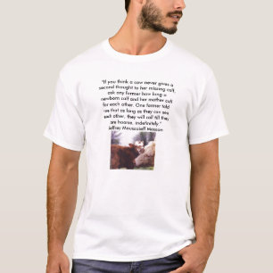vegane Shirtkuh und -kalb - besonders angefertigt T-Shirt