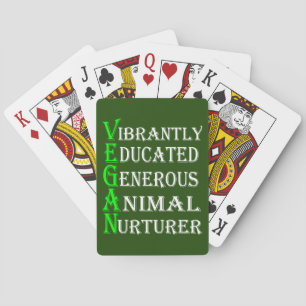 Vegane Spielkarten für Tierliebhaber, Vegan