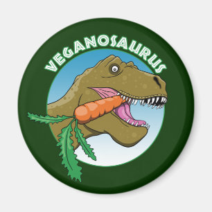 Vegane T-Rex - Veganismus Spaß Magnet